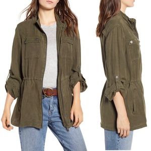 Treasure and bond linen blend field jacket Clearance